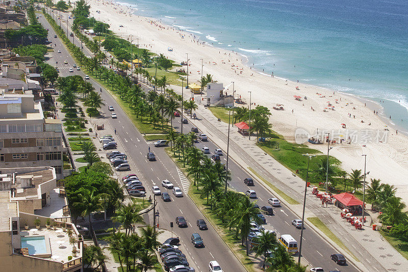 里约热内卢里约热内卢的Barra da Tijuca海滩